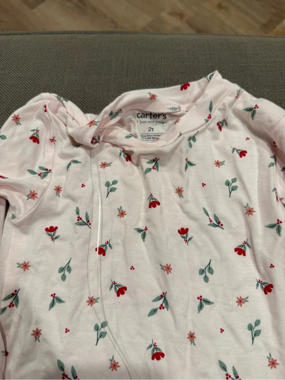 Carter's Pink Floral Long-Sleeve Pajama Set